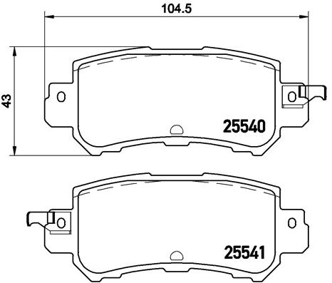 A.B.S. P 49 047 BREMBO Bremsbelagsatz, Scheibenbremse